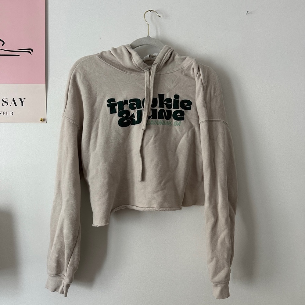frankie and june crop hoodie